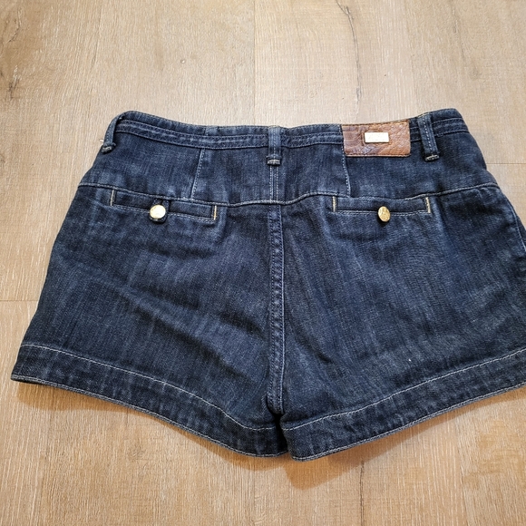 Guess Premium Y2K Denim Shorts 29 Waist Gold Buttons - Picture 2 of 8